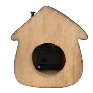 Clayre & Eef | Tafelklok Bruin 18x5x19 cm / 1xAA | 6KL0819