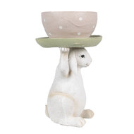 Clayre &amp; Eef   | Decoratie Konijn Beige Roze 15x14x24 cm | 6PR3998