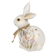 Clayre & Eef | Decoratie konijn Beige 15x11x20 cm | 6PR4126