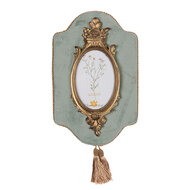 Clayre & Eef | Fotolijst Groen Goudkleurig 21x3x32 cm / 10x15 cm | 2F1082