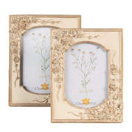 Clayre & Eef | Fotolijst Beige 16x3x21 cm / 10x15 cm | 2F1057