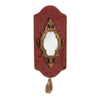 Clayre & Eef | Wandspiegel Roze Goudkleurig 20x3x44 cm | 62S293