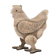 Clayre & Eef | Decoratie Beeld Kip Bruin 23x12x28 cm | 6H2321