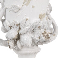 Clayre & Eef | Bloempot Binnen Wit Beige ø 19x28 cm | 6PR5058