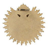Clayre & Eef | Wanddecoratie Goudkleurig 17x2x16 cm | 6PR4133