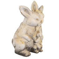 Clayre & Eef | Decoratie Beeld Konijnen Bruin 26x18x33 cm | 6MG0033
