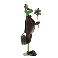 Clayre & Eef | Decoratie Beeld Kikker Groen 29x15x67 cm | 5Y1218