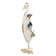 Clayre & Eef | Decoratie Beeld Gans Wit 15x13x36 cm | 6Y5595