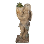 Clayre & Eef | Wanddecoratie Groen Beige 24x27x58 cm | 5MG0041