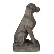Clayre & Eef | Beeld Hond Grijs 44x26x73 cm | 5MG0044