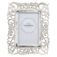 Clayre & Eef | Fotolijst Wit 18x2x23 cm / 10x15 cm | 2F0497