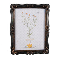 Clayre & Eef | Fotolijst Zwart Bruin 16x2x21 cm / 13x18 cm | 2F1068