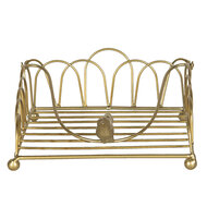 Clayre & Eef | Servettenhouder Goudkleurig 20x20x9 cm | 60057GO