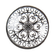 Clayre & Eef | Deurknop Zwart Wit ø 3x2 cm | 61887