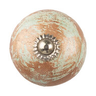 Clayre & Eef | Deurknop Bruin ø 4x4 cm | 64480