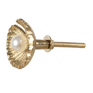 Clayre & Eef | Deurknop Goudkleurig ø 3x6 cm | 65276