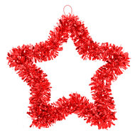 Clayre & Eef | Kerstdecoratie Ster Rood 45x2x45 cm | 65564