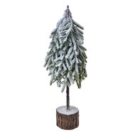 Clayre & Eef | Kunstkerstboom Groen Wit 17x14x44 cm | 65579