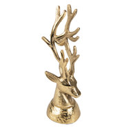 Clayre & Eef | Decoratie beeld Rendier Goudkleurig 8x7x20 cm | 6AL0063