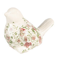 Clayre & Eef | Decoratie beeld Vogel Roze 19x11x14 cm | 6CE1567L