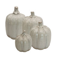 Clayre & Eef | Decoratie Pompoen Beige ø 9x12 cm | 6CE1596M