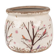Clayre & Eef | Bloempot Binnen Beige Bruin ø 16x13 cm | 6CE1642M
