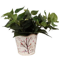 Clayre & Eef | Bloempot Binnen Beige Bruin ø 16x15 cm | 6CE1644