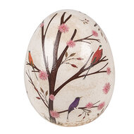 Clayre & Eef | Decoratie Beeld Ei Beige Bruin ø 10x12 cm | 6CE1647