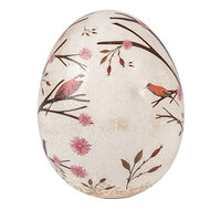 Clayre & Eef | Decoratie Beeld Ei Beige Bruin ø 10x12 cm | 6CE1647