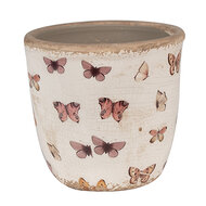 Clayre & Eef | Bloempot Binnen Beige ø 13x12 cm | 6CE1661S