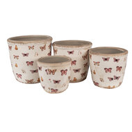 Clayre & Eef | Bloempot Binnen Beige ø 13x12 cm | 6CE1661S