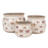 Clayre & Eef | Bloempot Binnen Beige ø 12x10 cm | 6CE1662S