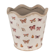 Clayre & Eef | Bloempot Binnen Beige ø 19x18 cm | 6CE1664L
