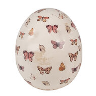 Clayre & Eef | Decoratie Beeld Ei Beige ø 14x16 cm | 6CE1667L