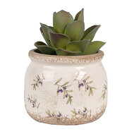 Clayre & Eef | Bloempot Binnen Beige ø 12x10 cm | 6CE1670S