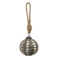 Clayre & Eef | Kerstbal Koperkleurig, Bruin ø 6x6 cm | 6GL3685