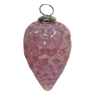 Clayre & Eef | Kerstbal Roze ø 5x8 cm | 6GL3728