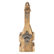 Clayre & Eef | Flessenrek met flessen Bruin 9x10x29 cm | 6H1883