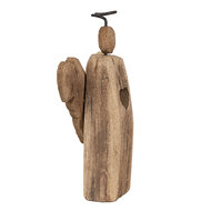 Clayre & Eef | Kerstdecoratie Engel Bruin 13x5x22 cm | 6H2342