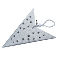 Clayre & Eef | Kerstdecoratie Ster zilverkleurig 45x15x45 cm | 6PA0512MZI