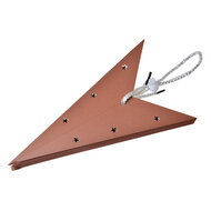 Clayre & Eef | Kerstdecoratie Ster Bruin 45x15x45 cm | 6PA0514M