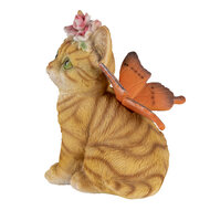 Clayre & Eef | Decoratie Beeld Kat Bruin 12x10x15 cm | 6PR3352