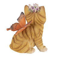 Clayre & Eef | Decoratie Beeld Kat Bruin 12x10x15 cm | 6PR3352