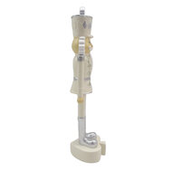 Clayre & Eef | Decoratie Beeld Notenkraker Beige Zilverkleurig 4x4x17 cm | 6PR3657