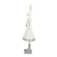 Clayre & Eef | Decoratie Beeld Konijn Wit 10x9x32 cm | 6PR4037