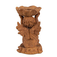 Clayre & Eef | Kandelaar Engel Bruin 7x7x12 cm | 6PR4069