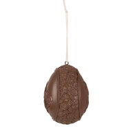 Clayre & Eef | Decoratie Hanger ei Bruin 8x7x11 cm | 6PR4104