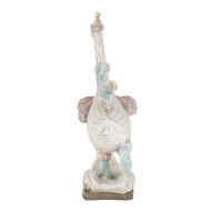 Clayre & Eef | Decoratie Beeld Gans Wit, Blauw 14x6x19 cm | 6PR4688