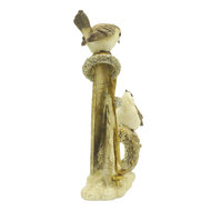 Clayre & Eef | Decoratie beeld Vogels Goudkleurig 11x5x18 cm | 6PR4864