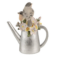 Clayre & Eef | Decoratie Beeld Gieter Grijs 11x8x13 cm | 6PR4982